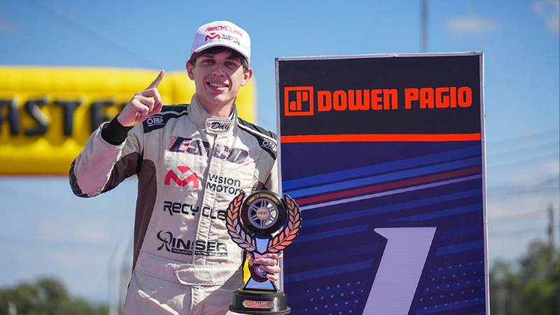 Exequiel Bastidas celebró su primera pole position en la Clase 2 | Prensa TN APAT