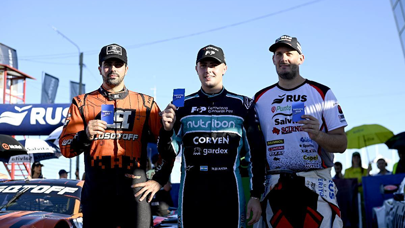 Marco Dianda, Mauricio Lambiris y Santiago Mangoni, los tres más rápidos de la clasificación | Prensa ACTC