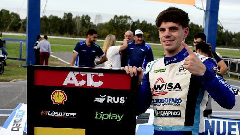 ​Francisco Luengo celebra su primera pole position en el TC Mouras en La Plata | Prensa ACTC